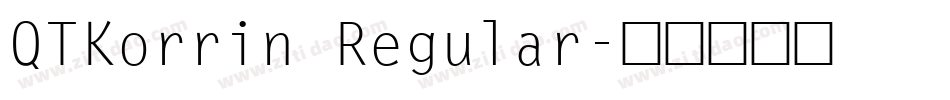 QTKorrin Regular字体转换